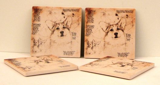 Corgi Coasters Set of 4