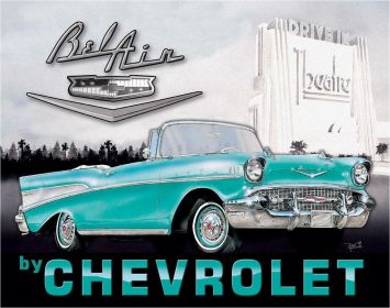 Tin Sign - 1957  CHEVY  BEL AIR