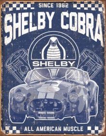 Since 1962 SHELBY COBRA Tin Sign