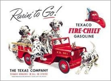 Tin Sign Texaco - Rarin' to Go