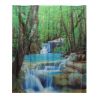 Polyester 3D Waterfall Nature Scenery Bathroom Shower Curtain With Hooks *Free Shipping*