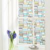 Brick Static Cling Cover Frosted Window Glass Film *Free Shipping*