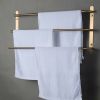 Three Staggered Bars Bathroom Towel Rack, Luxury Brushed Gold, 304 SS, 17.72 in. *Free Shipping*