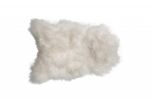 2' x 3' White Natural Wool Long-Haired Sheepskin Area Rug