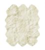 72" x 72" Natural Sheepskin Wool Area Rug