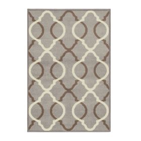 Cadena Moroccan Trellis Contemporary Rug-Mat, Blue *Free Shipping on orders over $46*