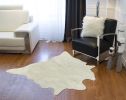 Faux Cowhide Rug 4' x 5'  - Off White