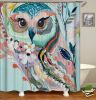 Owl Printed Waterproof Shower Curtain with Hooks *Free Shipping*