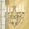Old World Wrought Iron Candle Chandelier