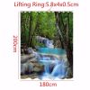 Polyester 3D Waterfall Nature Scenery Bathroom Shower Curtain With Hooks *Free Shipping*