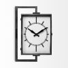 Rectangular Large Black Industrial style Wall Clock