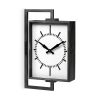 Rectangular Large Black Industrial style Wall Clock