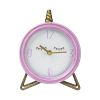 Round Table Top Clock with Semi-Glossy Finish