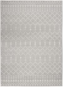 5â€™ x 7â€™ Gray and Ivory Berber Pattern Area Rug