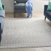 5â€™ x 7â€™ Gray and Ivory Berber Pattern Area Rug