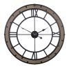 Industrial Wood and Metal Wall Clock