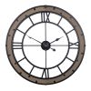 Industrial Wood and Metal Wall Clock