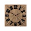 31.5" Modern Farmhouse Round on Square Wall Clock