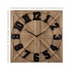 31.5" Modern Farmhouse Round on Square Wall Clock