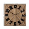 31.5" Modern Farmhouse Round on Square Wall Clock