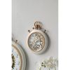 White and Gold Pocket Styled Vintage Wall Clock