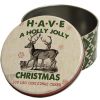 Set Of Three Christmas Holiday Gift, Storage, or Decoration Canisters