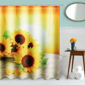 Sunflower Waterproof Polyester Shower Curtain *Free Shipping*