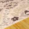 Augusta Traditional Oriental Floral Damask Indoor Area Rug, Ivory *Free Shipping on orders over $46*