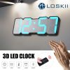 Loskii HC-26 3D Colorful LED Digital Clock Remote Control Temperature Alarm Clock *Free Shipping*