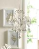 Jeweled Ivory Candle Chandelier