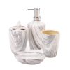 Gray Marble Porcelain Bath Accessory Set