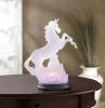 Color Changing Frosted Unicorn Figurine