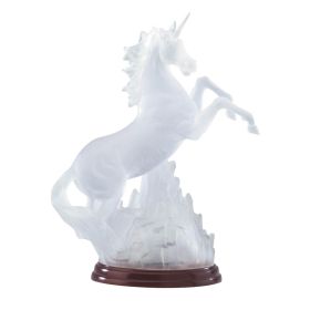 Color Changing Frosted Unicorn Figurine