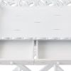 Romantic White Serving Tray with Stand with Two Drawers *Free Shipping*