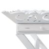 Romantic White Serving Tray with Stand with Two Drawers *Free Shipping*