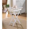Romantic White Serving Tray with Stand with Two Drawers *Free Shipping*