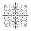 Square Fleur-De-Lis Wall Plaque