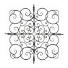 Square Fleur-De-Lis Wall Plaque