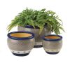 Cobalt Planters Trio