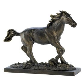 Wild Stallion Horse Statue