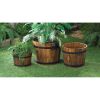 Rustic Barrel Planter Set *Free Shipping*