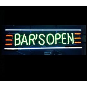 Bar's Open Neon Bar Sign