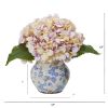 Lavender Hydrangea Artificial Arrangement in Floral Vase