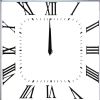 Mirrored Wall Clock with Checkered Pattern, Silver *Free Shipping*