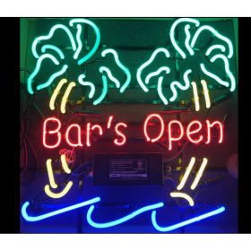Bar's Open Neon Bar Sign 2