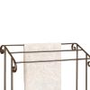 Freestanding Metal Towel Rack, Dark Bronze