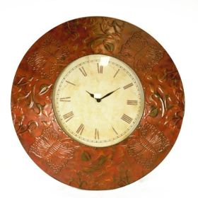 Antique Metal Wall Clock, Bronze *Free Shipping*