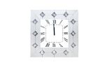 Mirrored Wall Clock with Faux Rhinestones Inlay, White *Free Shipping*