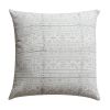 Set Of 2 Hand Block Printed Cotton Pillows with Black and White Kilim Pattern *Free Shipping*