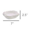 Transitional Styled Ceramic Crab Shaped Large Soap Dish in White
